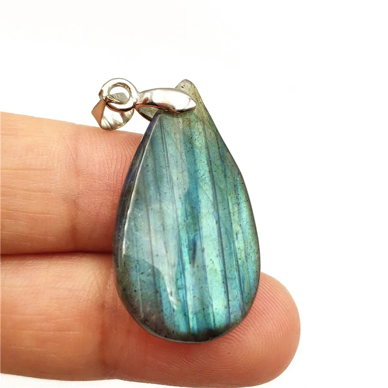 Natural Labradorite Necklace Pendant (3)