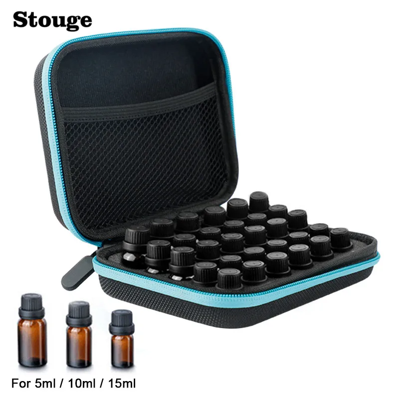 Stouge 30 Bottle Essential Oil Case Carrying Holder 5ML10ML15ML Perfume