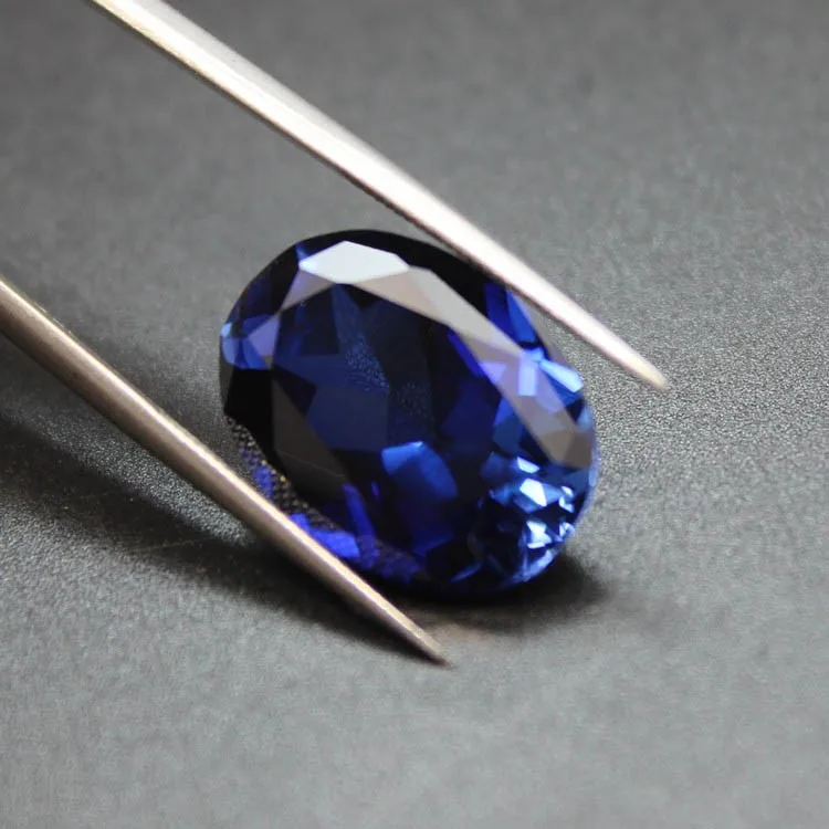 Natural Royal Blue Sapphire Faceted Oval Cut Shape Loose Gemstone 8.65 Crt 12x10x7 mm For Making Ring Jewelry
