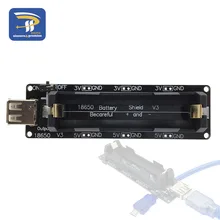 18650 Защита аккумулятора V3 для Raspberry Pi WEMOS ESP32 ESP32S для Arduino Micro usb type-A USB выход Diy Kit