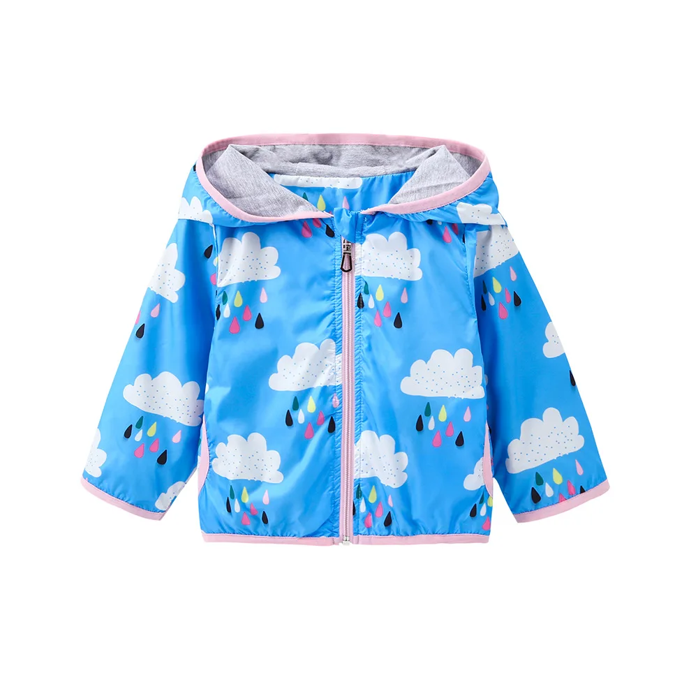 

Mioigee 2019 Spring Autumn Jacket for Girls Children Coats Fashion Print Girls Hooded Jacket 9M-5T Long Sleeve Outerwear Clothes
