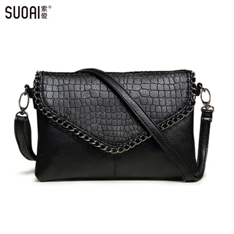 SUOAI 2016 New Small Bag Fashion Messenger Bags For Women Soft Pu Leather Crossbody Bag Female Clutches Party Bag Dollar Price SUOAI 2016 New Small Bag Fashion Messenger Bags For Women Soft Pu Leather Crossbody Bag Female Clutches Party Bag Dollar Price