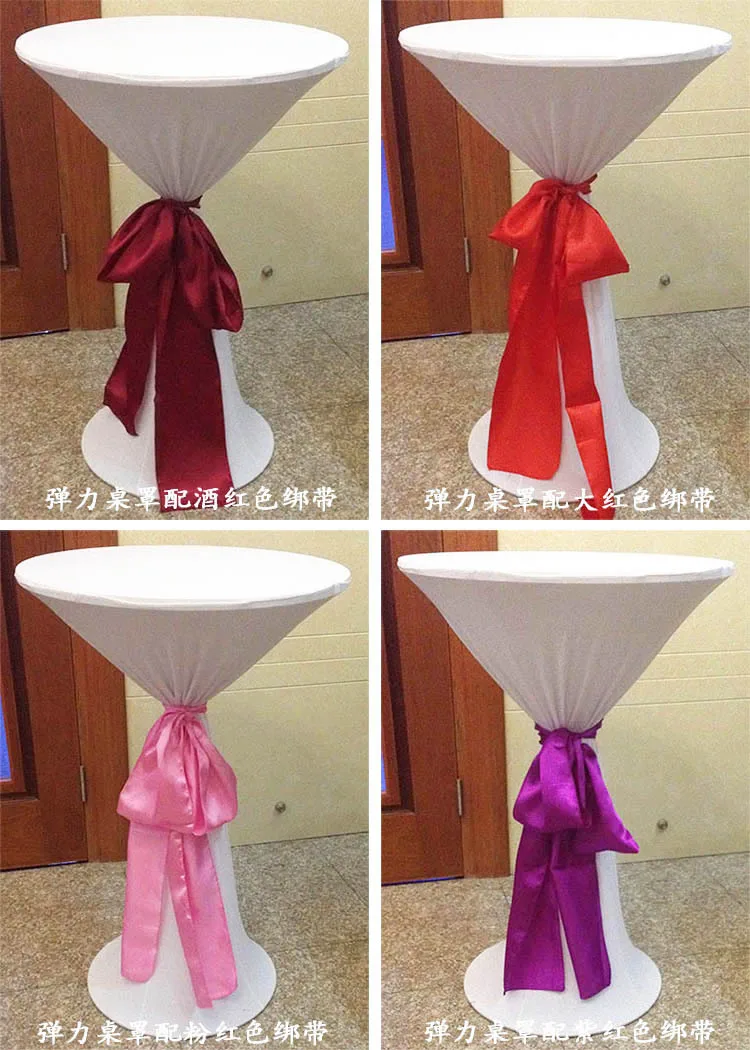 Hotel Tablecloth Tail Antependium High Table Coffee Elastic Hotel Tablecloth Tail Antependium High Table Coffee Elastic Cloth Bar Stretch Cover Spandex
