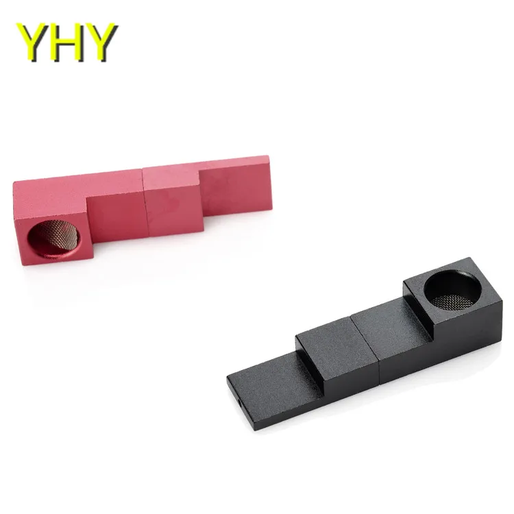8Portable Metal Cigarette Tobacco Smoking Pipe Super Magnetic Pipe Tink Sky Mini Type Foldable Metal Magnet Folding Pipes