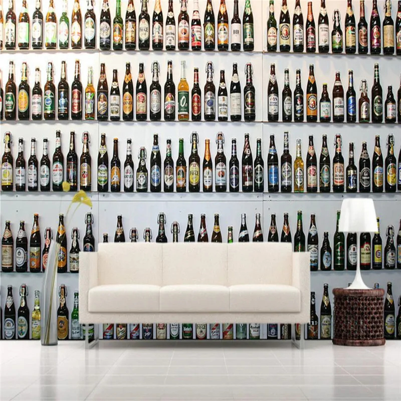 Photo Wall Mural-DRINK- -NON WOVEN-Wallpaper-Liquor Bottle Decor Design XXL 3823