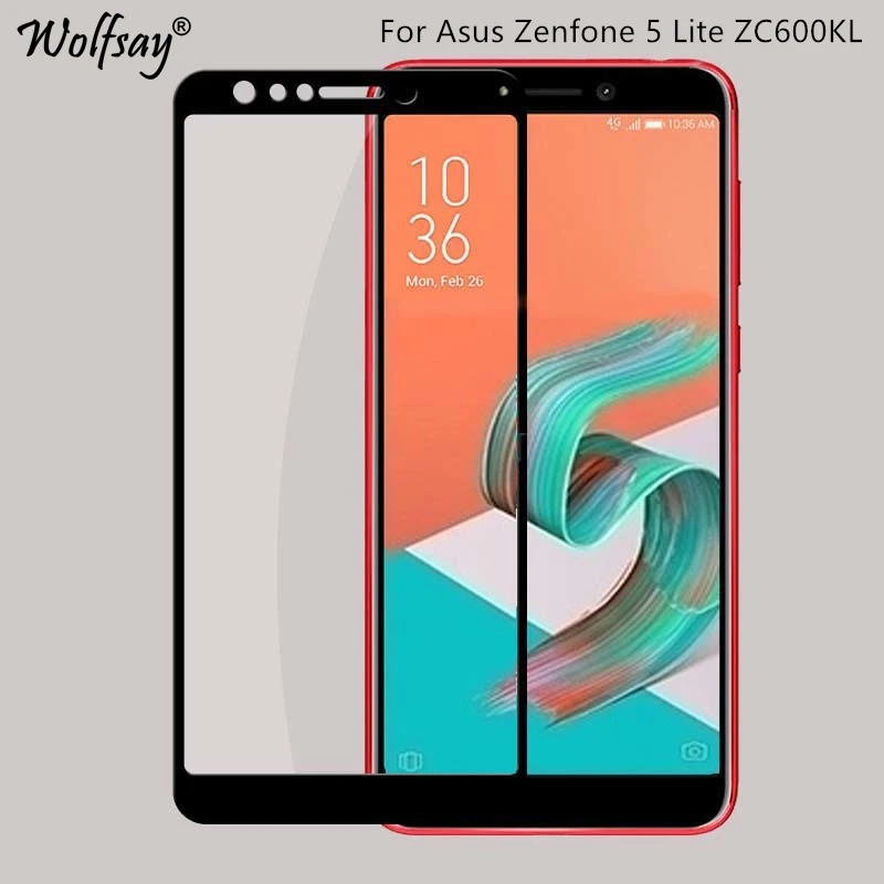 HD полное покрытие стекло Asus Zenfone 5 Lite ZC600KL защита экрана взрывозащищенное