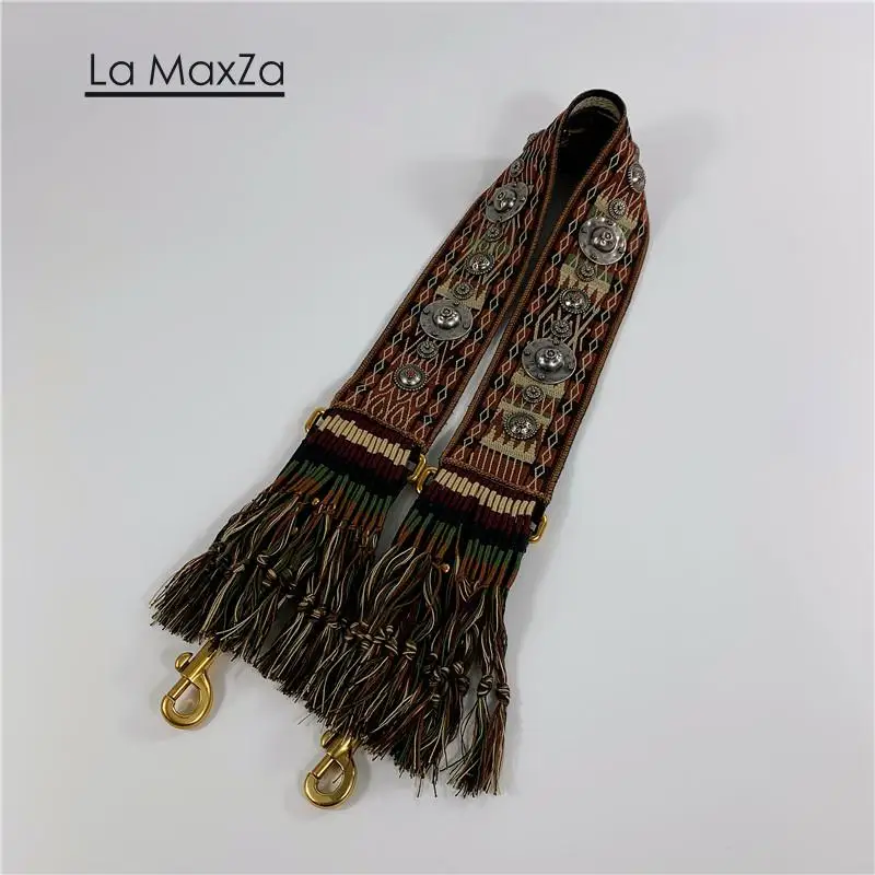 

genuine leather Shoulder Strap Canvas Weave Wide Strap Bag Fashion Handbag Crossbody Bag Straps Replacement Belt Accessories