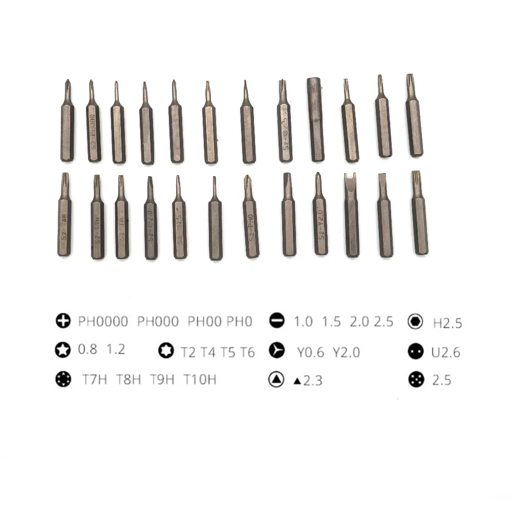 25 in 1 Screwdriver Set Precision Magnetic Screwdriver Bits for iPhone Samsung xiaomi Phone Tablet Watch Repair Tools Kit