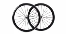 Carbon Wheelset Alloy brake Surface Clincher With Powerway R36 Hub CN Aero Spokes