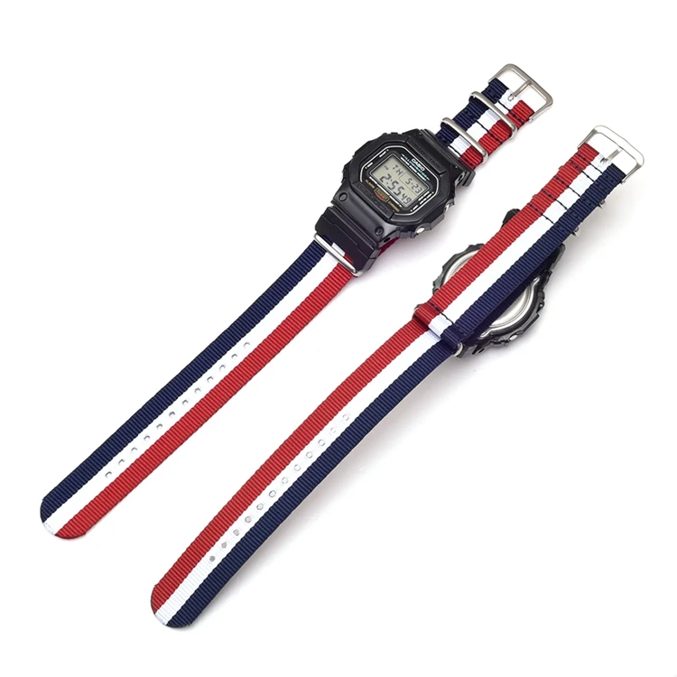 Адаптеры 16 мм 2 шт. комплект ремешков из нейлона для G Shock MIL 5600 GWM5610 DW6600 GW6900 2310