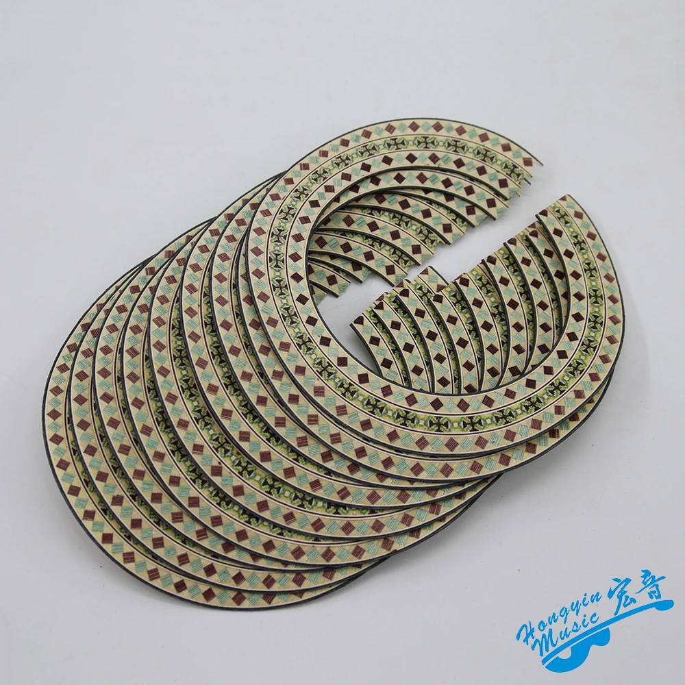 Solid Wood Classical Guitar Circle Sound Hole Pattern Inlay For