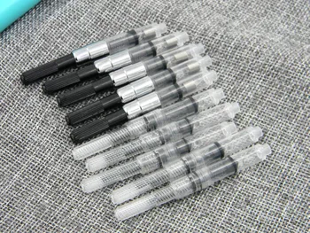 

5pc Transparent or 5pc black 2.6MM standard metal pen INK filling converter
