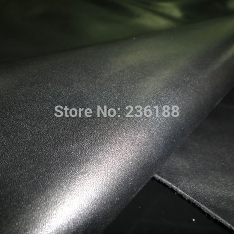 

High Level Nappa smooth Black Eco-dyed Genuine cowhide Skin Leather Fabric 30SF/LOT