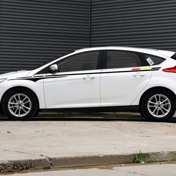 

Car Stirpes Racing 116'' Upper Door Decals for Focus Vinyl Side Stickers CB182