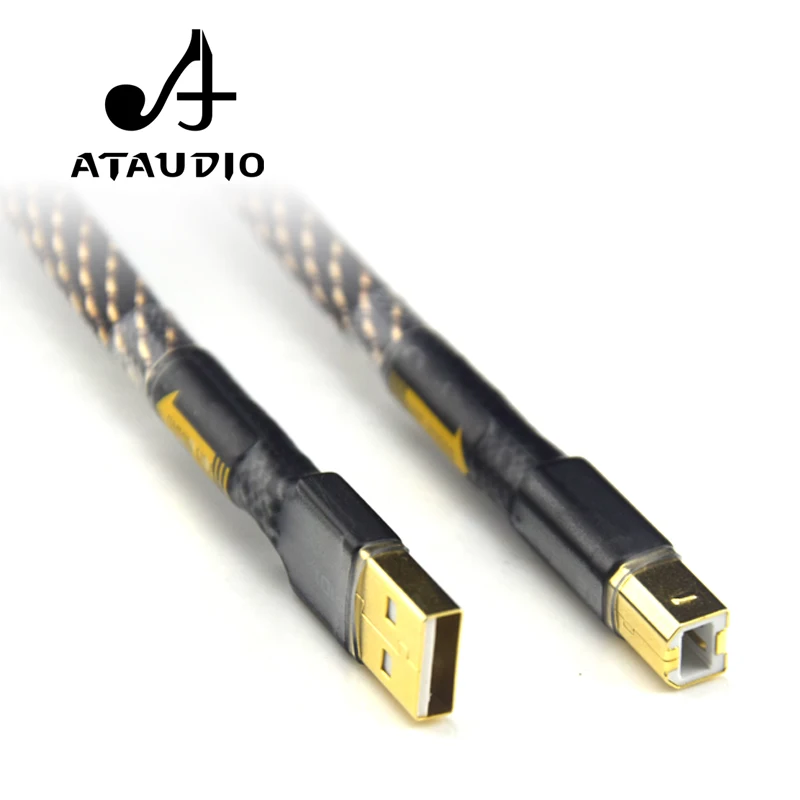 ATAUDIO Hifi USB кабель высокого качества тип A к Тип B Дата для DAC|hifi usb cable|usb hifi cabledac cable |