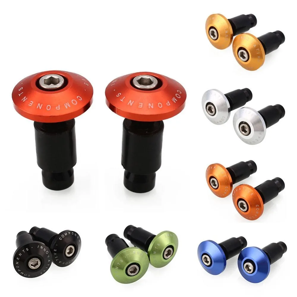 2pcs Motorcycle CNC Handlebar Grips Bar Ends Slider for Dirt Bike