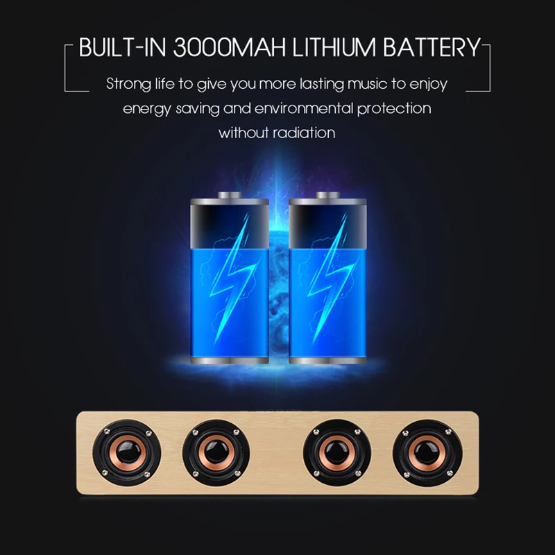 Миниатюрная Bluetooth Колонка KAPCICE W8 портативная беспроводная акустическая система 3D
