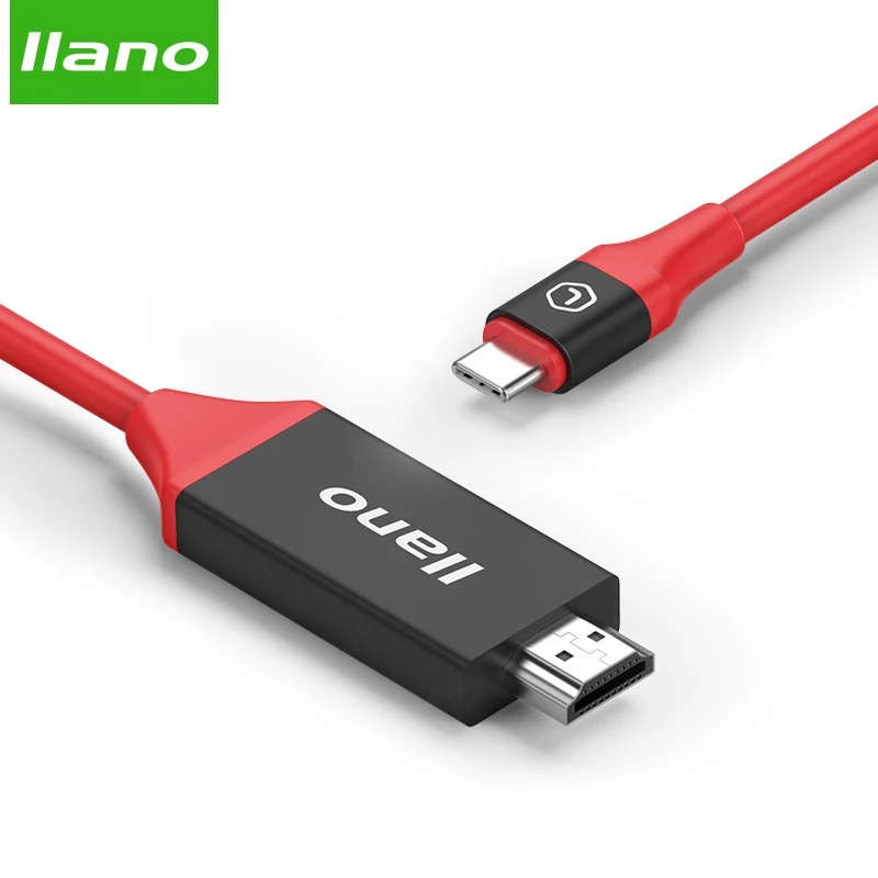 

llano 4KType C to HDMI 2.0 Video Converter 4K 60Hz Video Audio Cables Public Type USB-C M Adapter For HDTV Projector Notebook TV