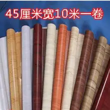 ПВХ липкие обои из дерева шкаф Дверь Шкаф ремонт гардероба имитация дерева с толстыми наклейками на стену-334