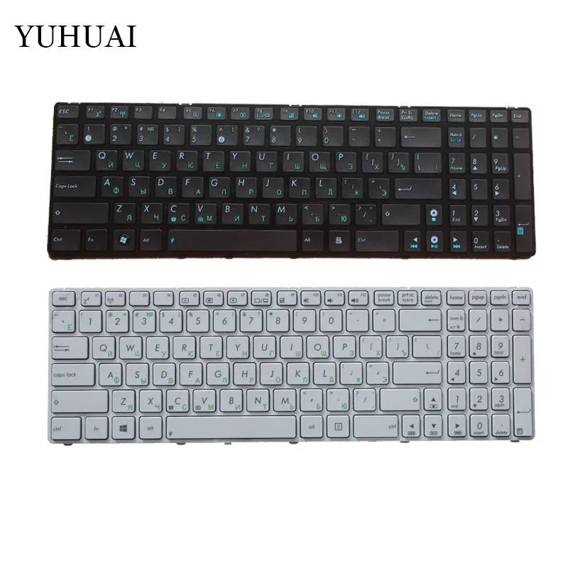 

Russian NEW for Asus G53S G73S K53SD K53SF K54HR K54HY K54S white and black RU laptop keyboard