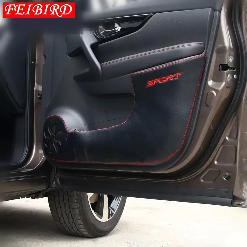 Внутренняя дверь автомобиля анти Kick Pad Коврик украшение крышка отделка/интерьер