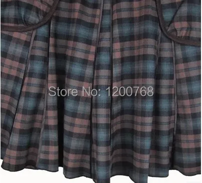 Nuevas Primavera caqui Invierno Lana 2018 Falda Longitud Mujeres M Rodilla Tamaño 9956 De Green Plaid Impreso 6xl Otoño Faldas Las Plus La 0w1qXWI8