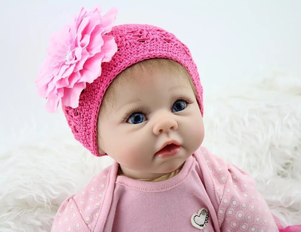 Brinquedos para Menina Brinquedos para Crianças Polegada Silicone Bebê Reborn Bonecas Realista Boneca Bebês Rosa Princesa Presente 22 55cm 3 Cheap toys for girls