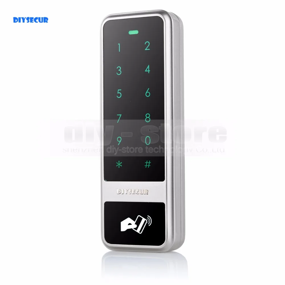 

DIYSECUR Metal Keypad Password 125KHz RFID Proximity Reader Access Controller 8000 User C50