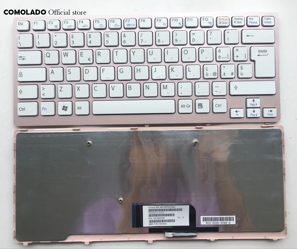 Итальянская клавиатура для Sony Vaio VPC-CW VPC CW VPCCW CW16EC CW18FC розовая рамка Клавиатура