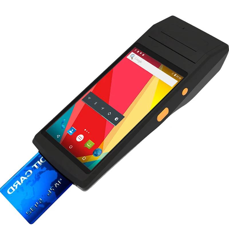  RUGLINE 5.5 inch android 7.0 OS Handheld Pos Computer PDA With 1D/2D Barcode Scanner 4G Wifi Blueto