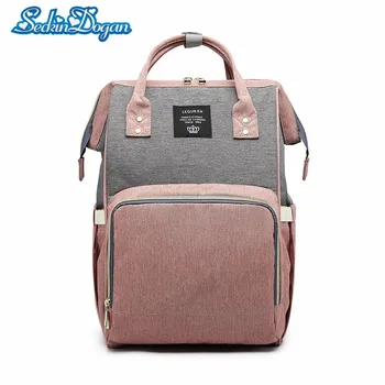

SeckinDogan Baby Diaper Bag Wateproof Maternity Backpack Large Capacity Organizer Nursing Bag Casual Portable Nappy Backpack
