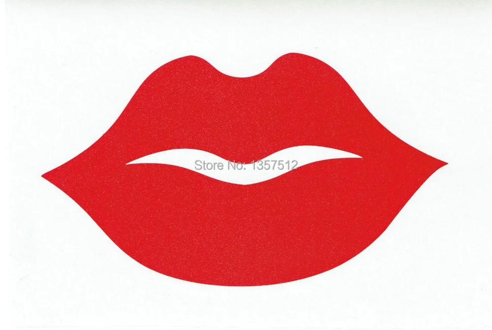 Шаблон губы для вырезания BIG THICK RED LIPS car window sticker vinyl decal funny JDM and all the smooth s