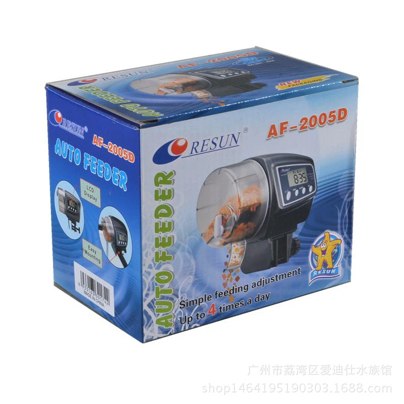 Aquarium Timing Automatic LCD Feeders Auto Timer Feeding AF-2009D AF-2005D AF-2003 for Fish Tank Pet Feeding Dispenser  (7)
