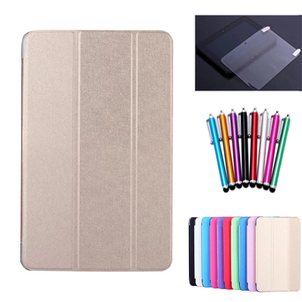  PU leather case for samsung galaxy tab A 7.0 SM-T280 T281 T280 T285 7'' tablet cover case +screen protector film+stylus 