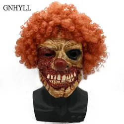 GNHYLL Джокер клоун костюм маска жуткое зло страшный Хэллоуин клоун маска для взрослых призрак праздничный набор масок для вечеринки