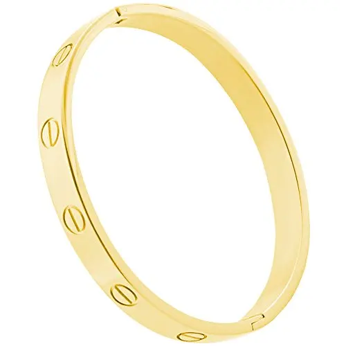 Solid Gold Filled Articulada Cuff Bracelet Bangle para Mulheres Oval Pulseira Pulsos