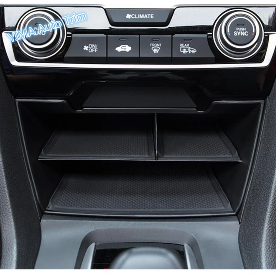 

Lapetus Car Styling Central Console Multifunction Container Box Storage Box Cover For Honda Civic 2016 2017 2018 Sedan / Plastic