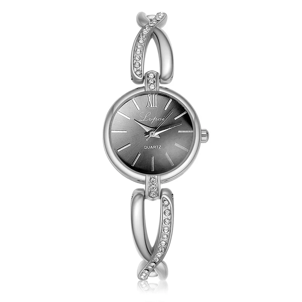 Маленькие модные наручные часы женские часы браслет из нержавеющей стали со стразами кварцевые наручные часы с бриллиантами Relogio Feminino - Цвет: B