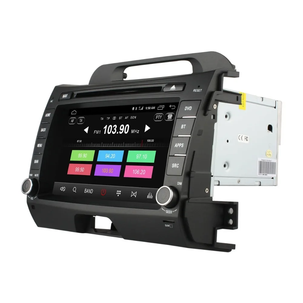Автомобильный dvd плеер 2 din Android 6 0 Octa 8 Core для KIA sportage R 2011 2015 gps navi wifi 4G GB ram 32 rom|din android|2