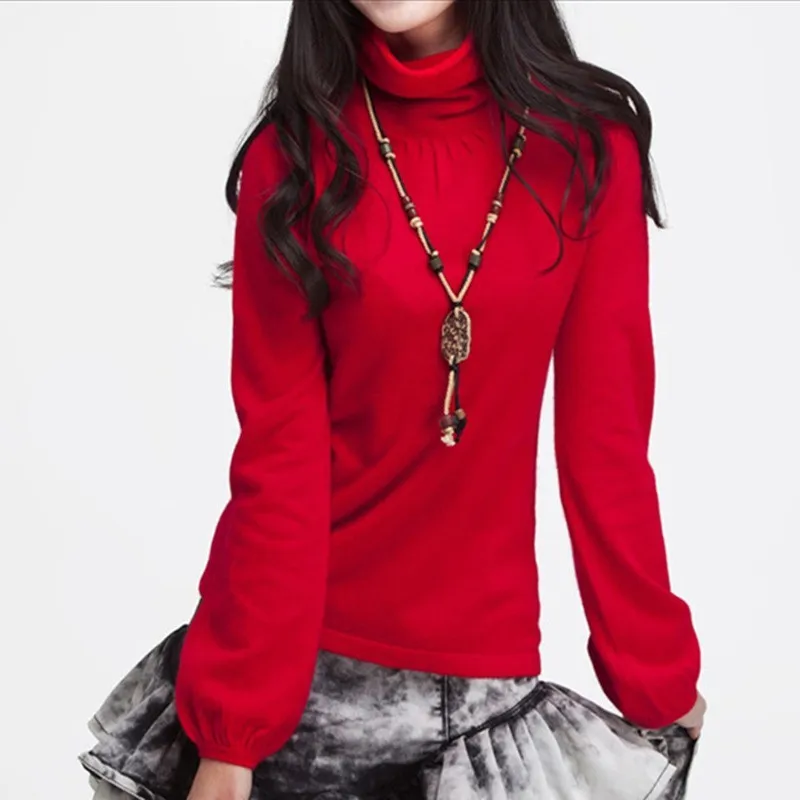Free Shipping Fashion Sweater Women Pullover Winter and Spring Cashmere Knitted Sweaters Girl full Sleeve Coffee Pullovers