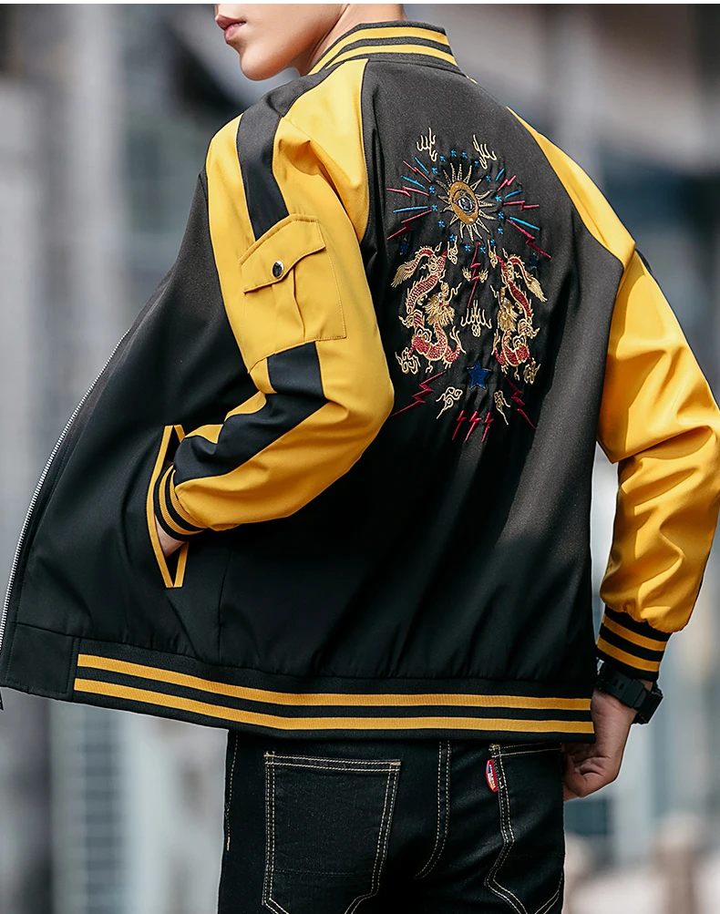 Новые модные куртки и пальто для мужчин s Bomber High Street Trend ветровка пальто корейское Трендовое повседневное пальто мужская одежда