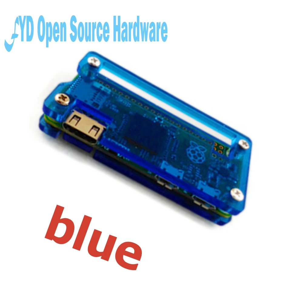 Акриловый чехол Raspberry Pi Zero 3 цвета прозрачный черный синий акриловый корпус