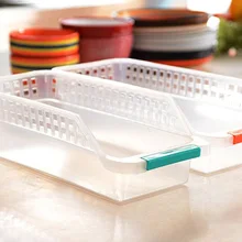 Холодильник полки стеллаж для хранения ящик выдвижного типа органайзер для экономии места для Кухня XB 66