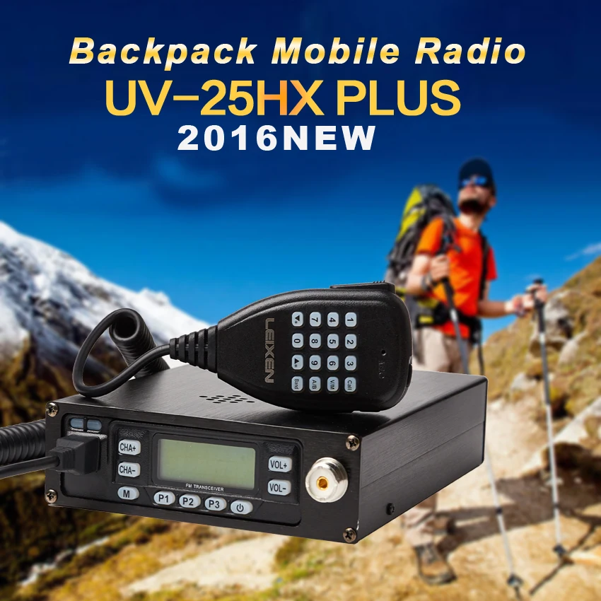 LEIXEN UV 25HX PLUS 25 Вт Двухдиапазонная VHF/UHF двухсторонняя рация мобильный трансивер