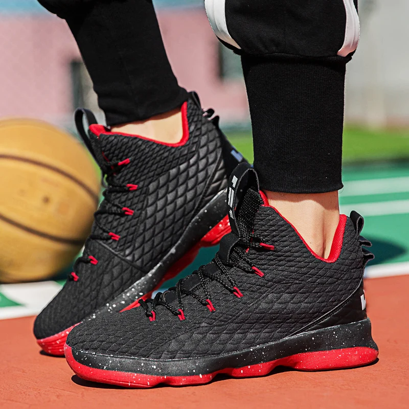 

Basketball Shoes for Men Fall Outdoor Sneakers High Breathable Hot Student Court Training Tennis light runing basket homme sport