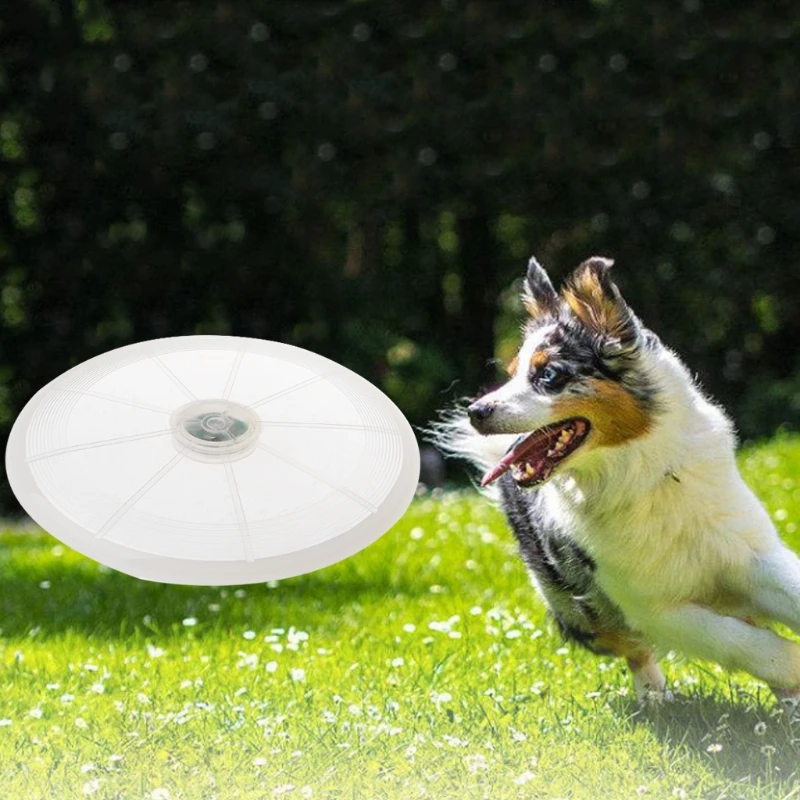 LED Flying Disk Flying Disc Outdoor Dog Fetch Night Luminous Light