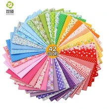 Хлопковая плотная Ткань telas лоскутное Ткань жира квартале пучки Ткань для Вышивание лоскутное кукла ткани 50*50 CM42 шт /лот