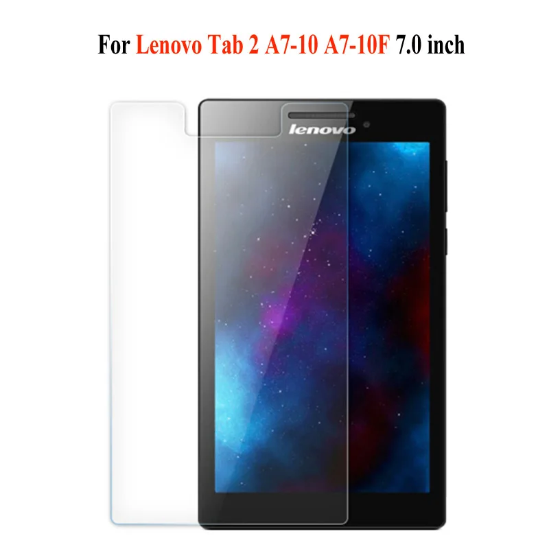 С уровнем твердости 9H закаленное Стекло пленка для lenovo Tab 2 A7-10 A7-20F A7-30HC A8-50F A10-30F A10-70F 7,0 8,0 10,1 дюймов протектор Стекло пленка - Цвет: Lenovo A7-10