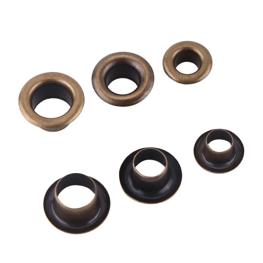 100pcs Metal Eyelets Small Grommets With Washers Fasteners For Leather