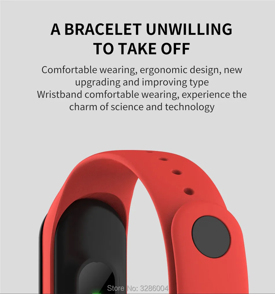 Shinsklly M3 Smart Bracelet Blood Pressure Fitness Tracker Heart Rate Monitor Smart Band Waterproof Pedometer Watch Men Women XIAOMI BAND 3 18